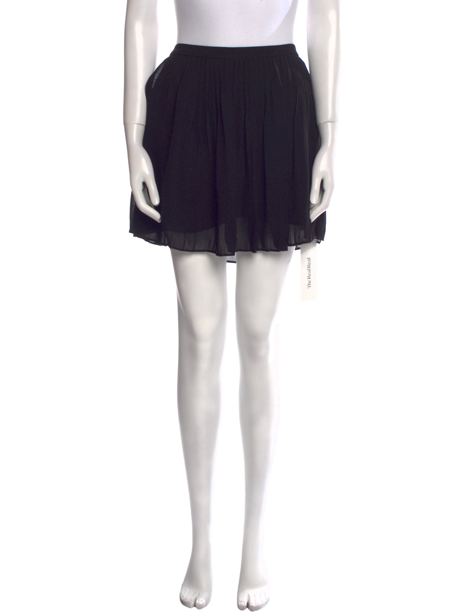 Reformation Pleated Accents Mini Skirt