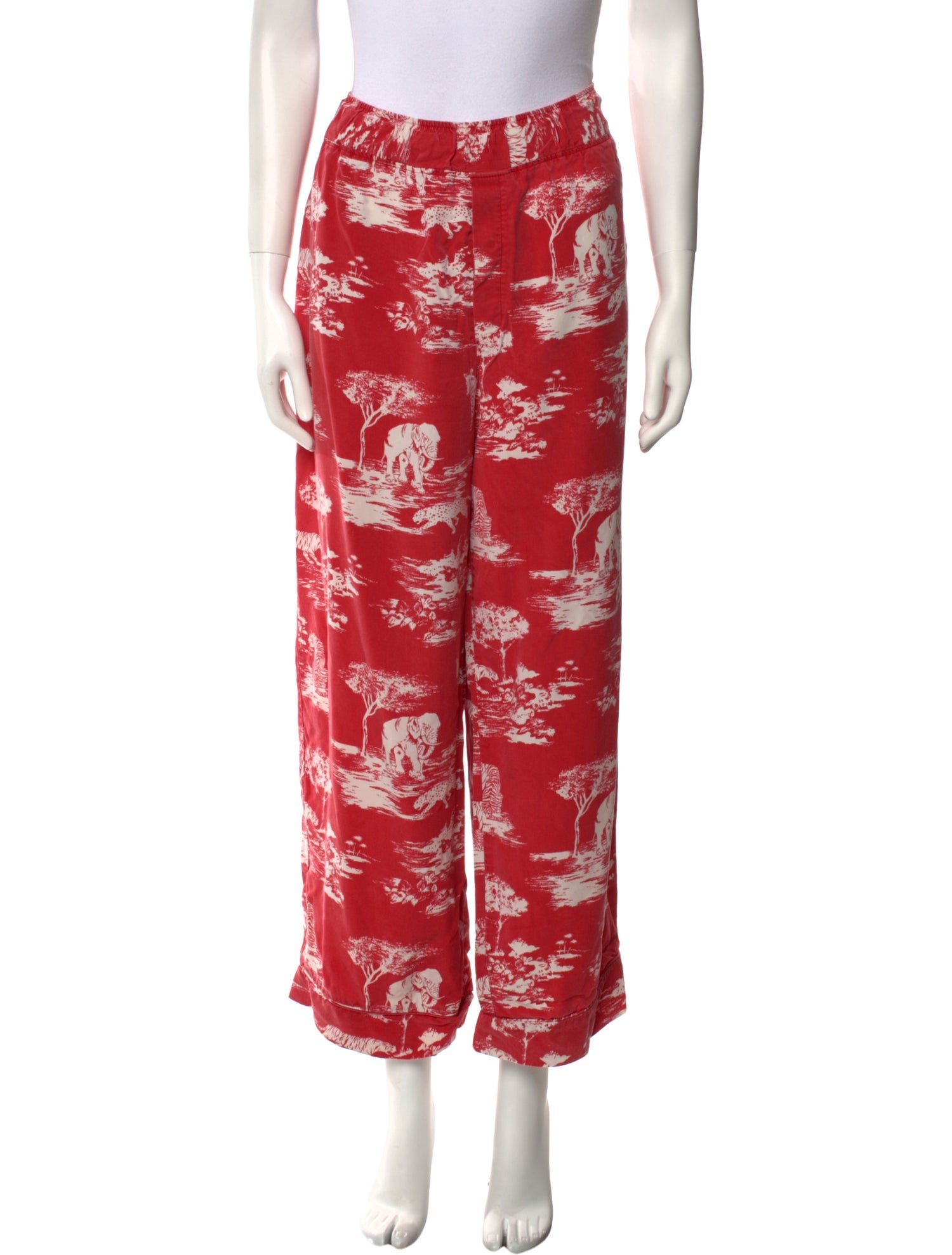 Reformation Printed Wide Leg Pants