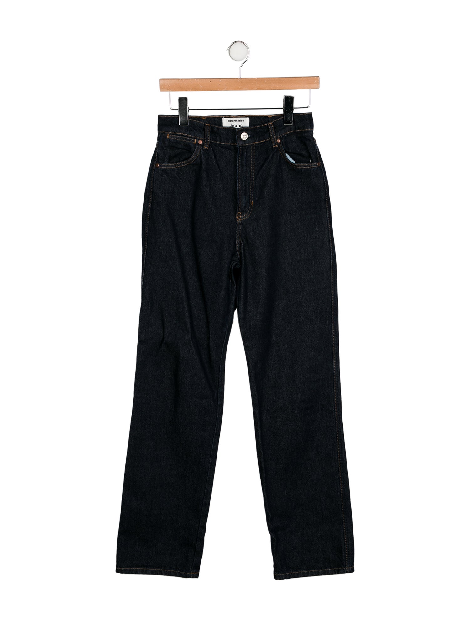 Reformation High-Rise Straight Leg Jeans