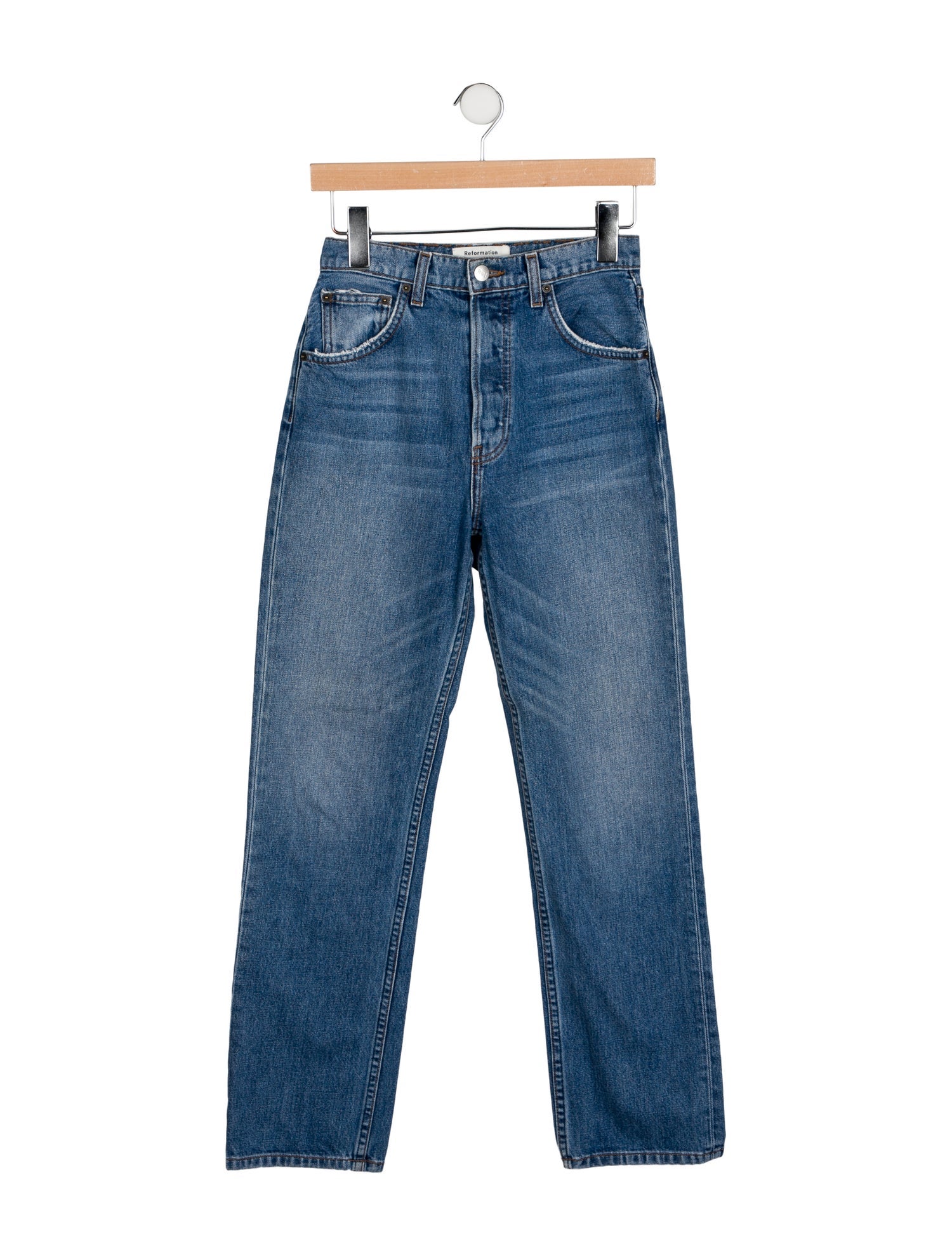 Reformation High-Rise Straight Leg Jeans