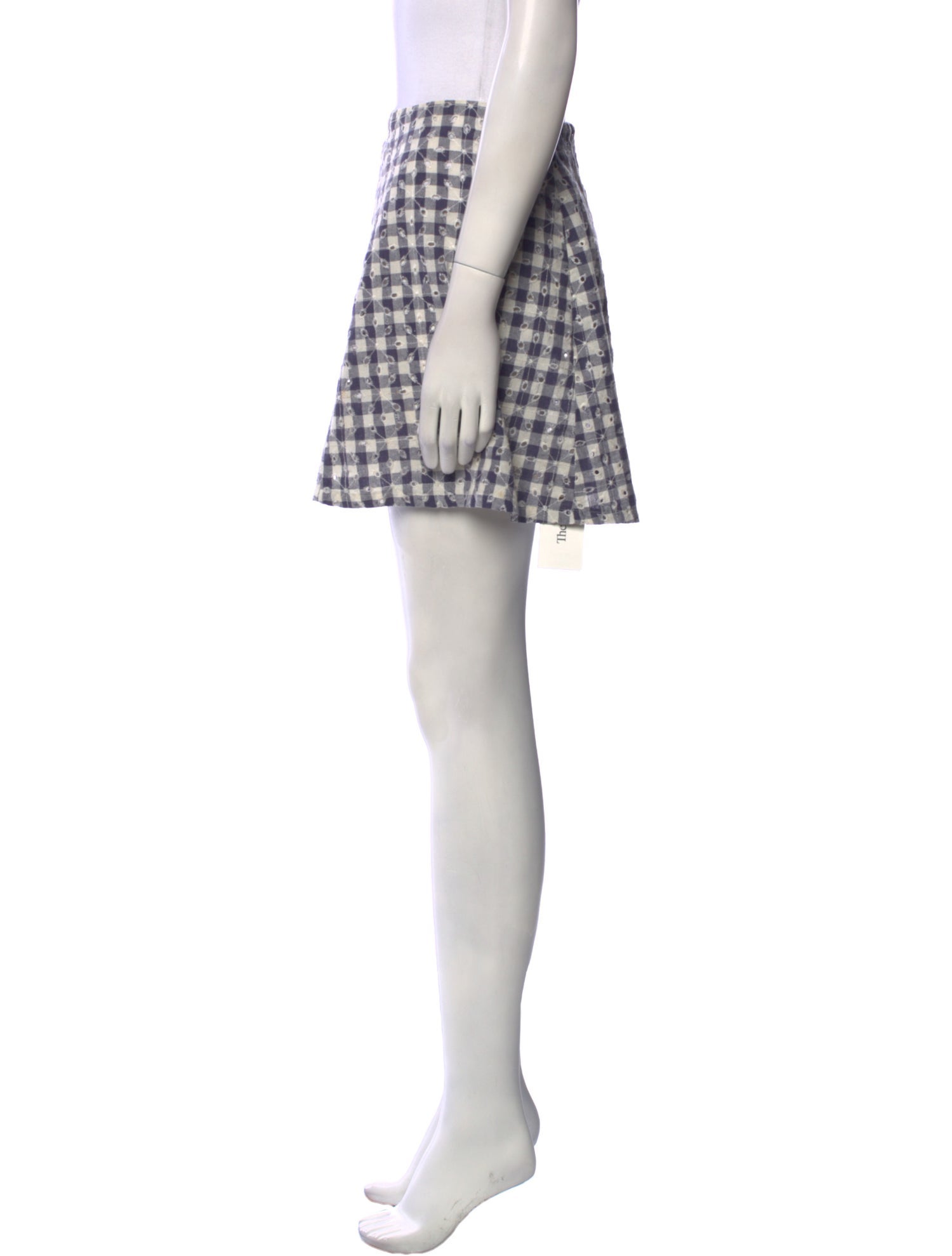 Reformation Plaid Print Mini Skirt