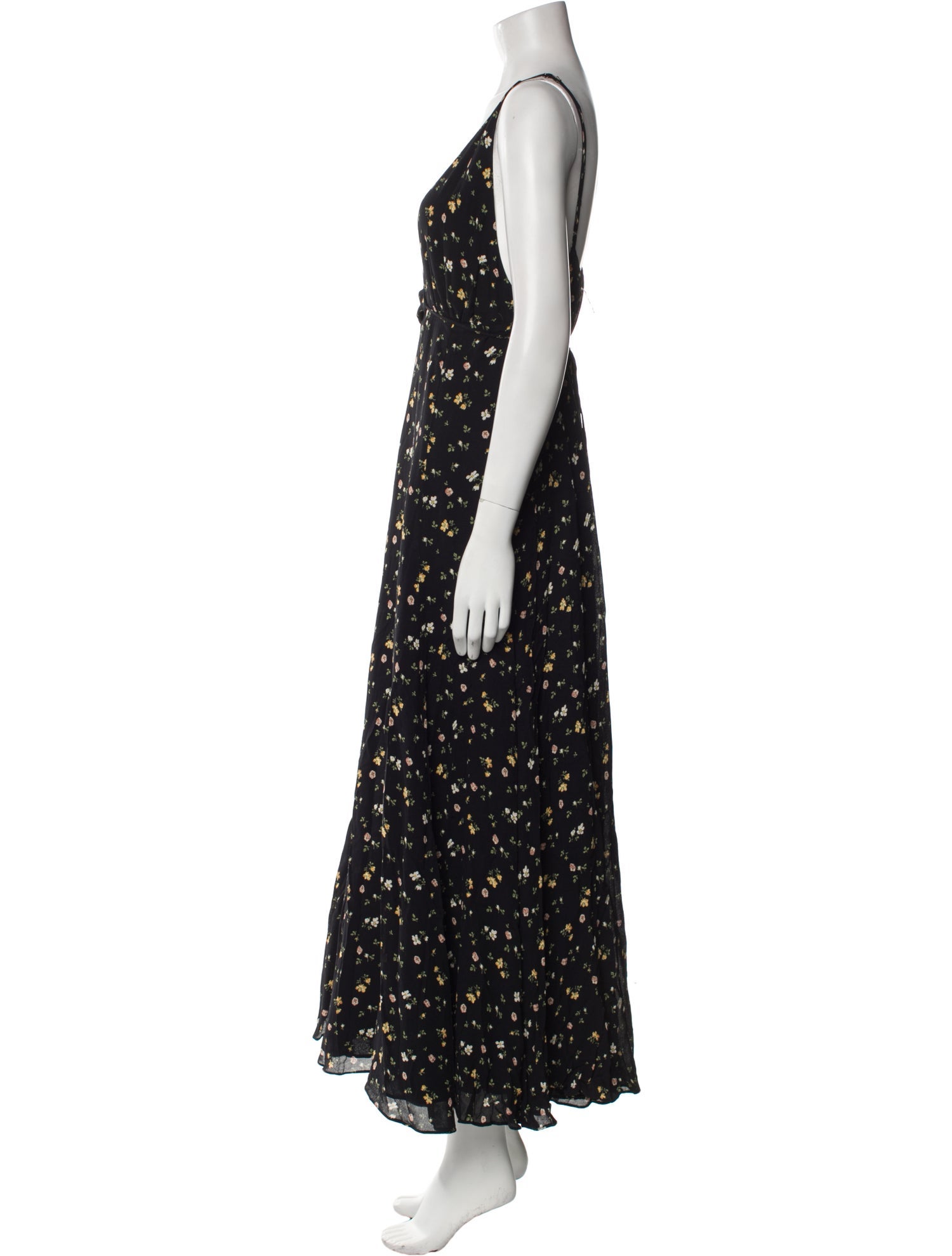 Reformation Floral Print Long Dress