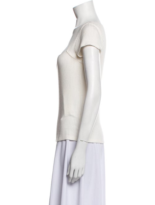 Reformation Square Neckline Short Sleeve Top