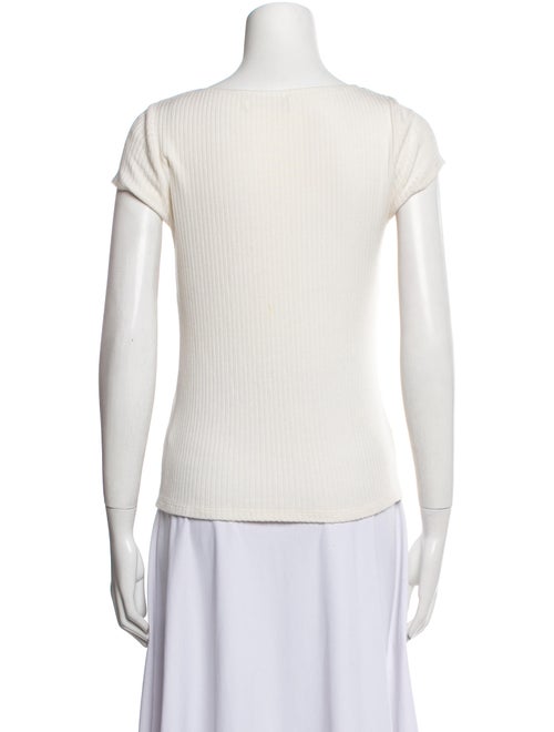 Reformation Square Neckline Short Sleeve Top