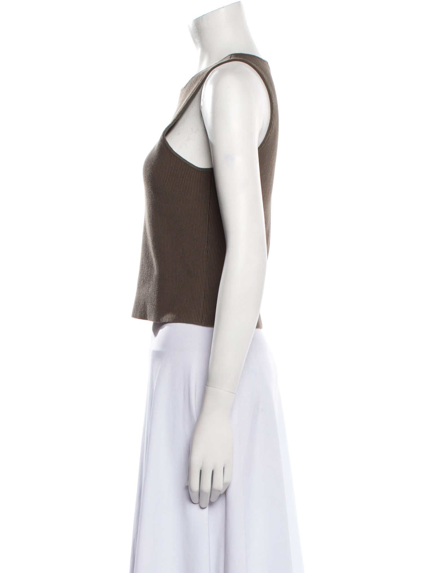 Reformation Crew Neck Sleeveless Crop Top