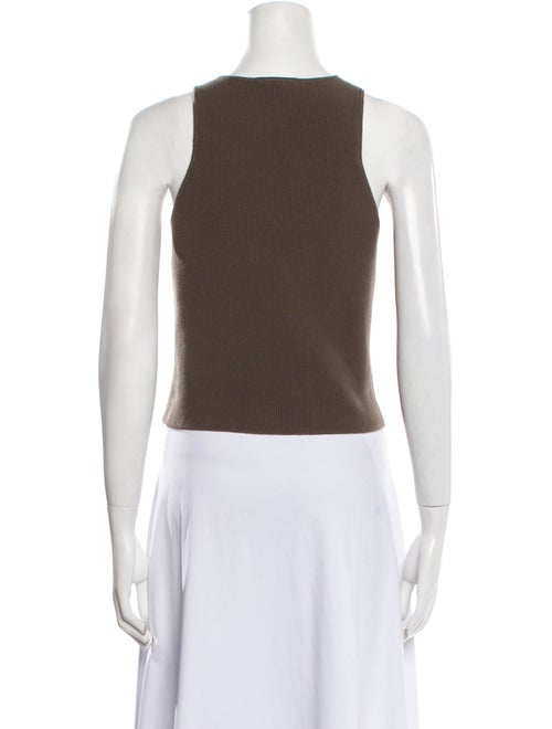 Reformation Crew Neck Sleeveless Crop Top