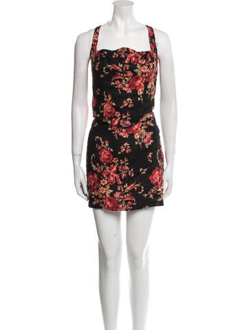 Reformation Suits and Sets Linen Floral Print Skirt Set M