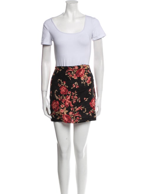 Reformation Linen Floral Print Skirt Set