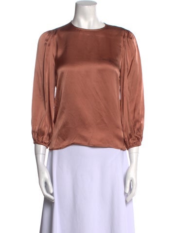 Reformation Tops Silk Crew Neck Blouse XS