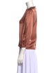 Reformation Silk Crew Neck Blouse