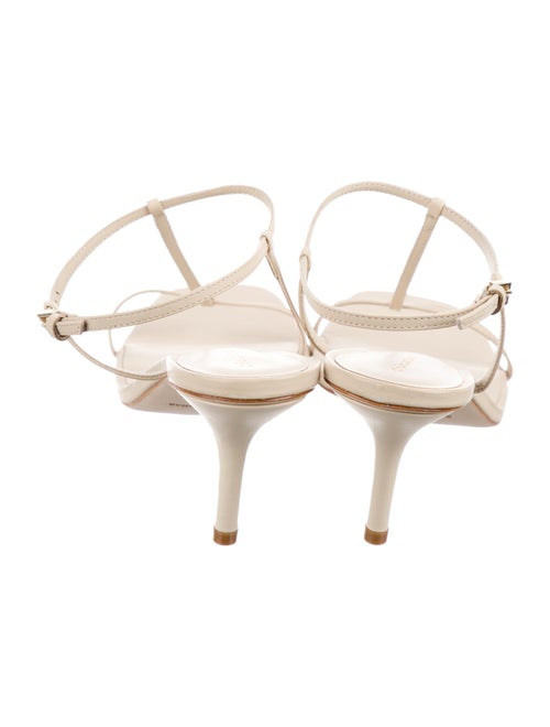 Reformation Leather T-Strap Sandals