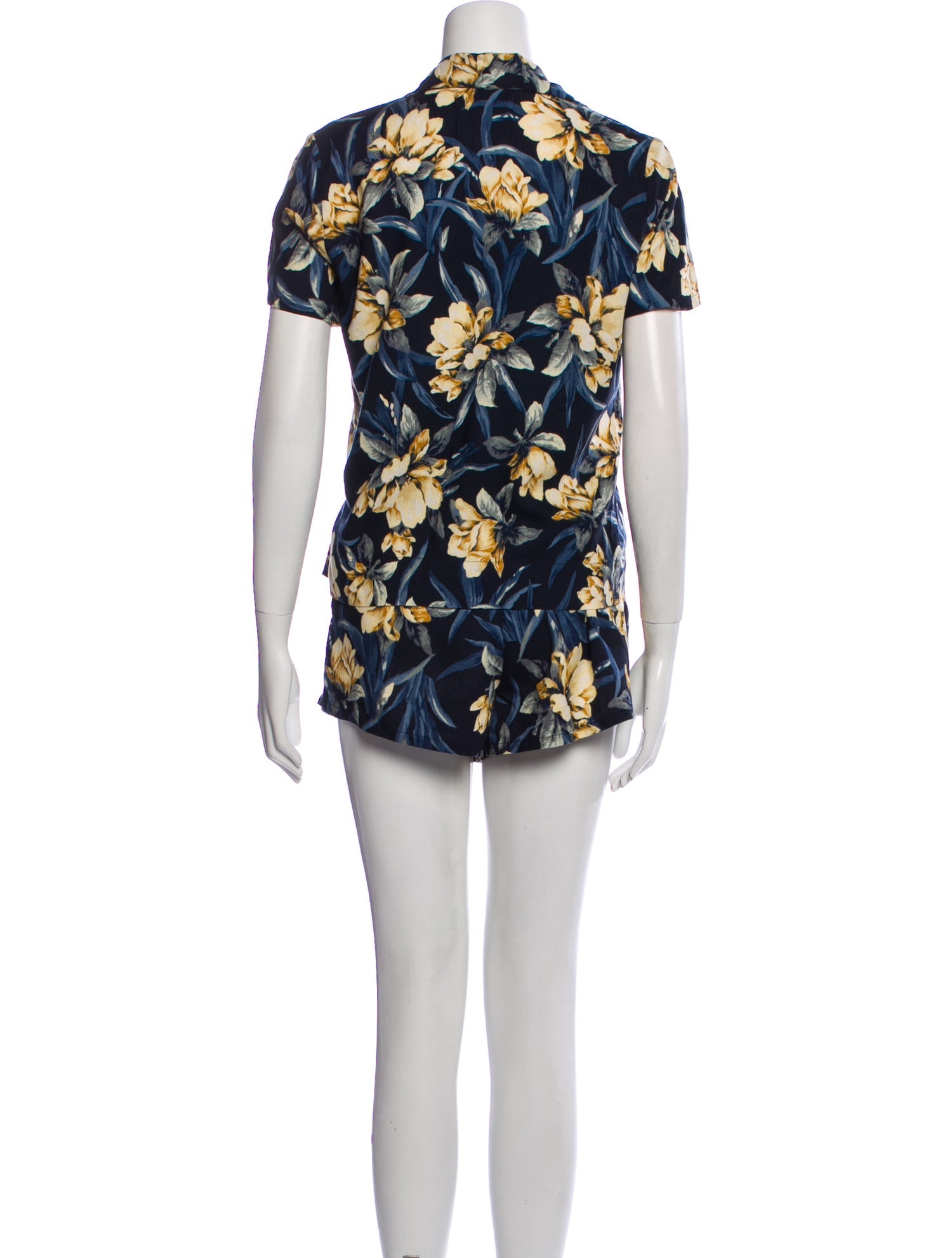 Reformation Floral Print Short Set