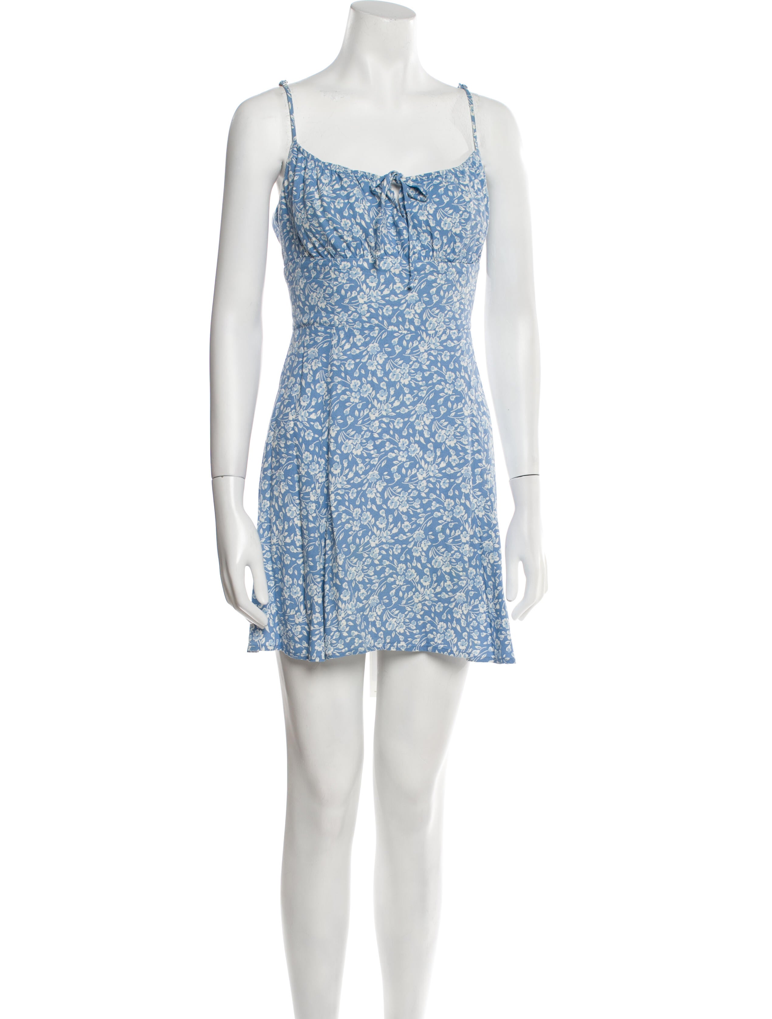 Reformation Floral Print Mini Dress