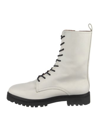 Reformation Leather Combat Boots