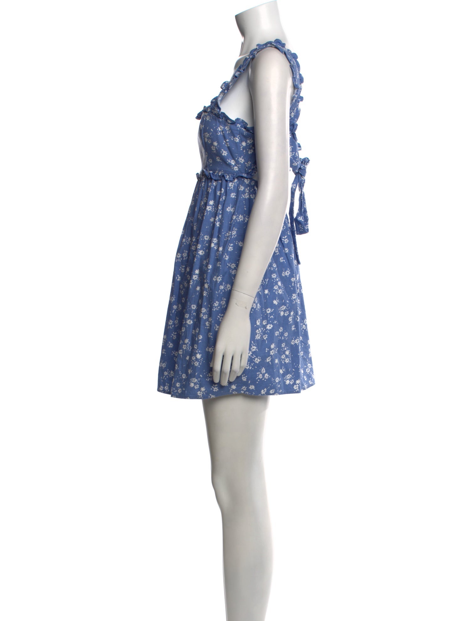 Reformation Floral Print Mini Dress