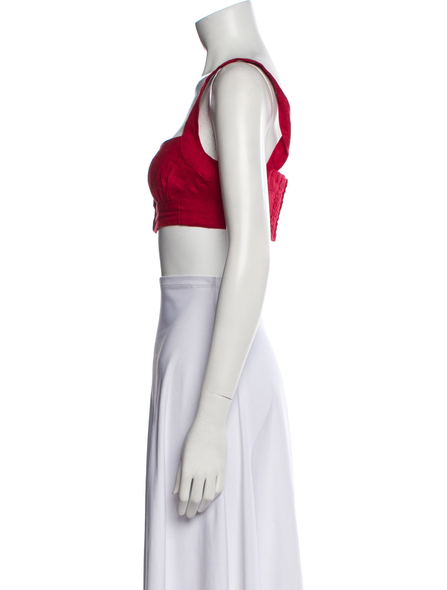 Reformation Linen Square Neckline Crop Top w/ Tags
