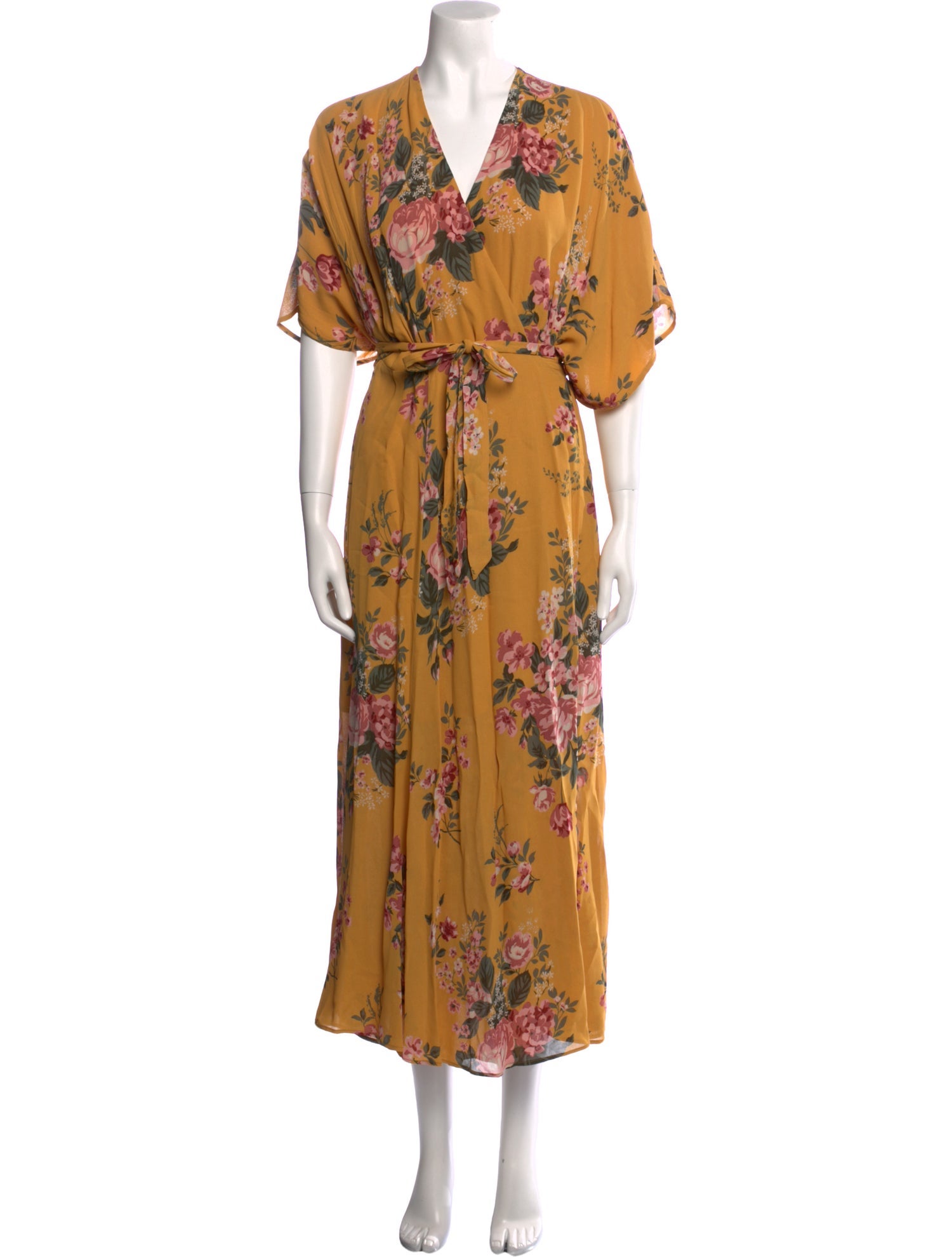 Reformation Floral Print Long Dress