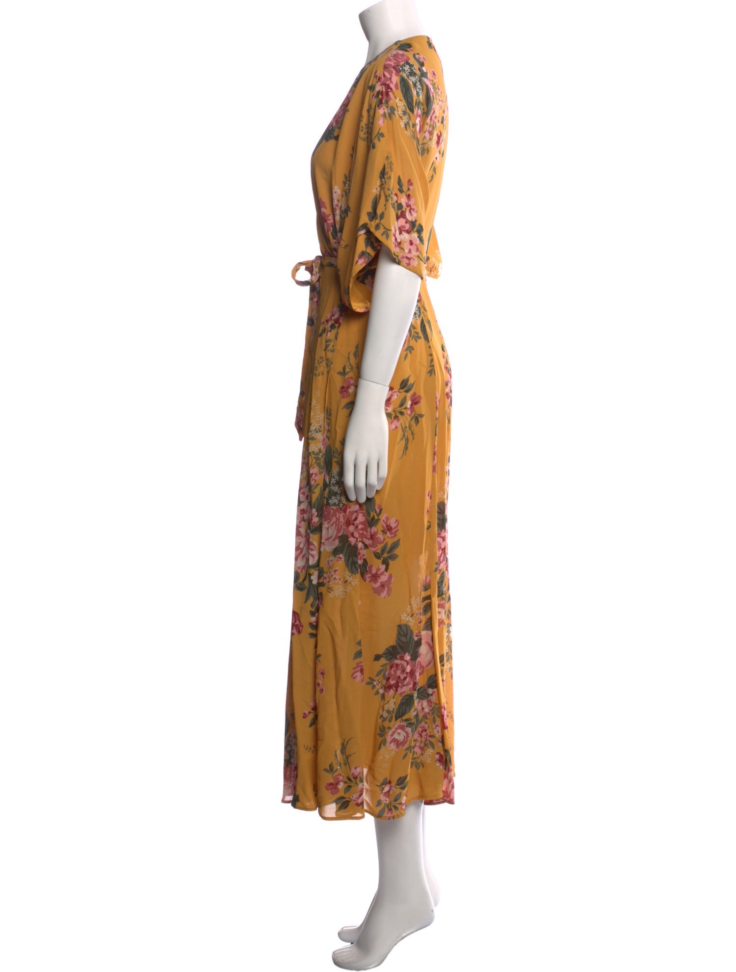 Reformation Floral Print Long Dress