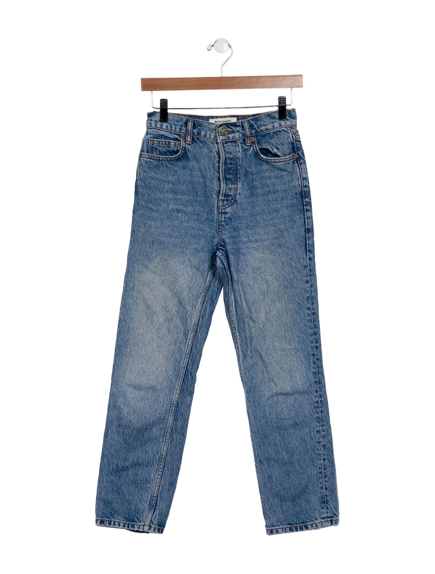Reformation High-Rise Straight Leg Jeans
