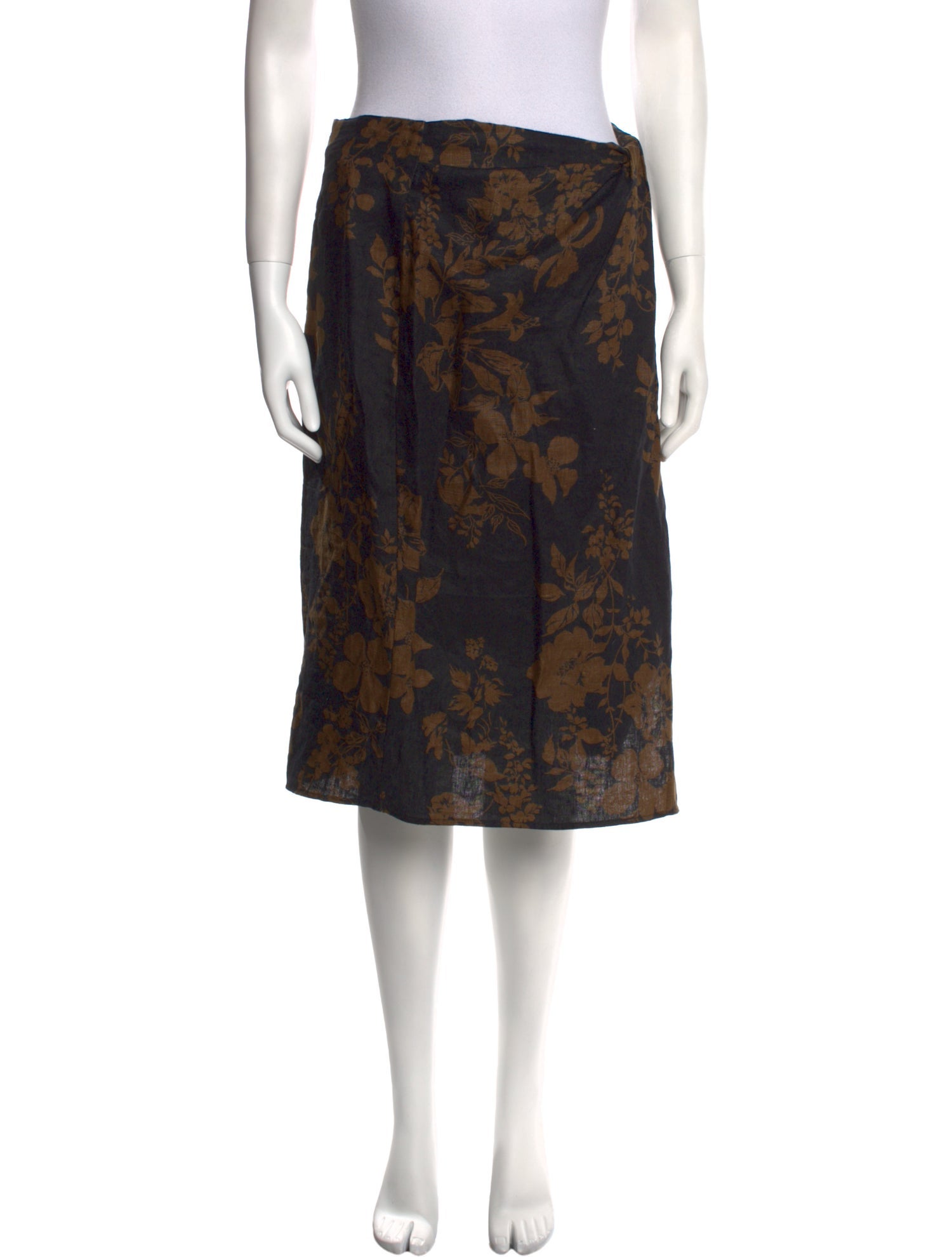 Reformation Linen Knee-Length Skirt