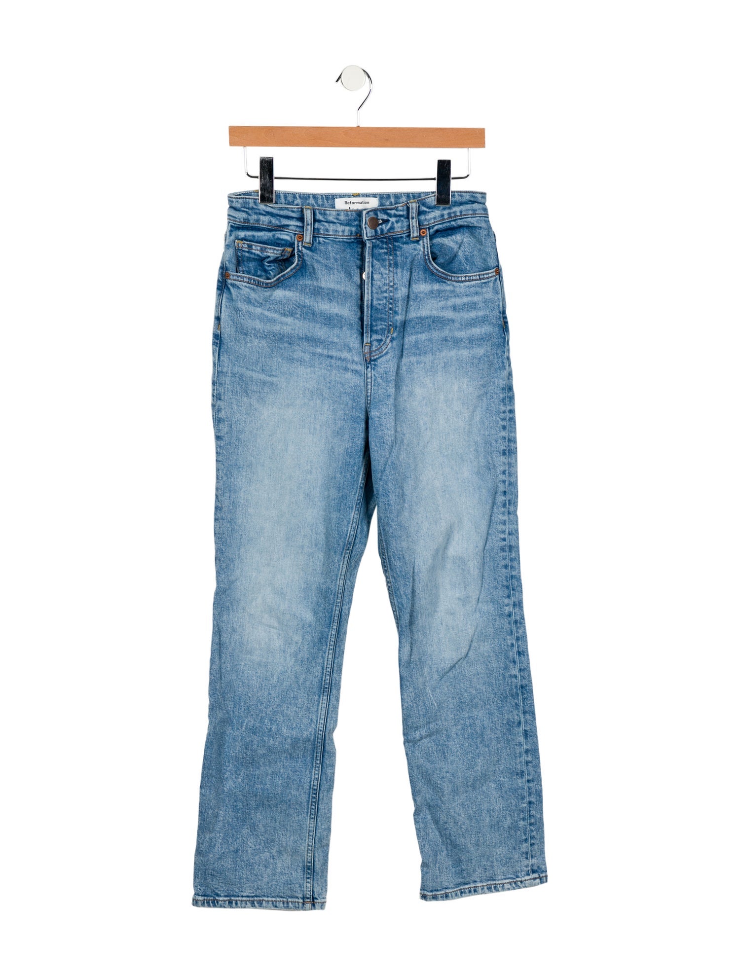 Reformation High-Rise Straight Leg Jeans