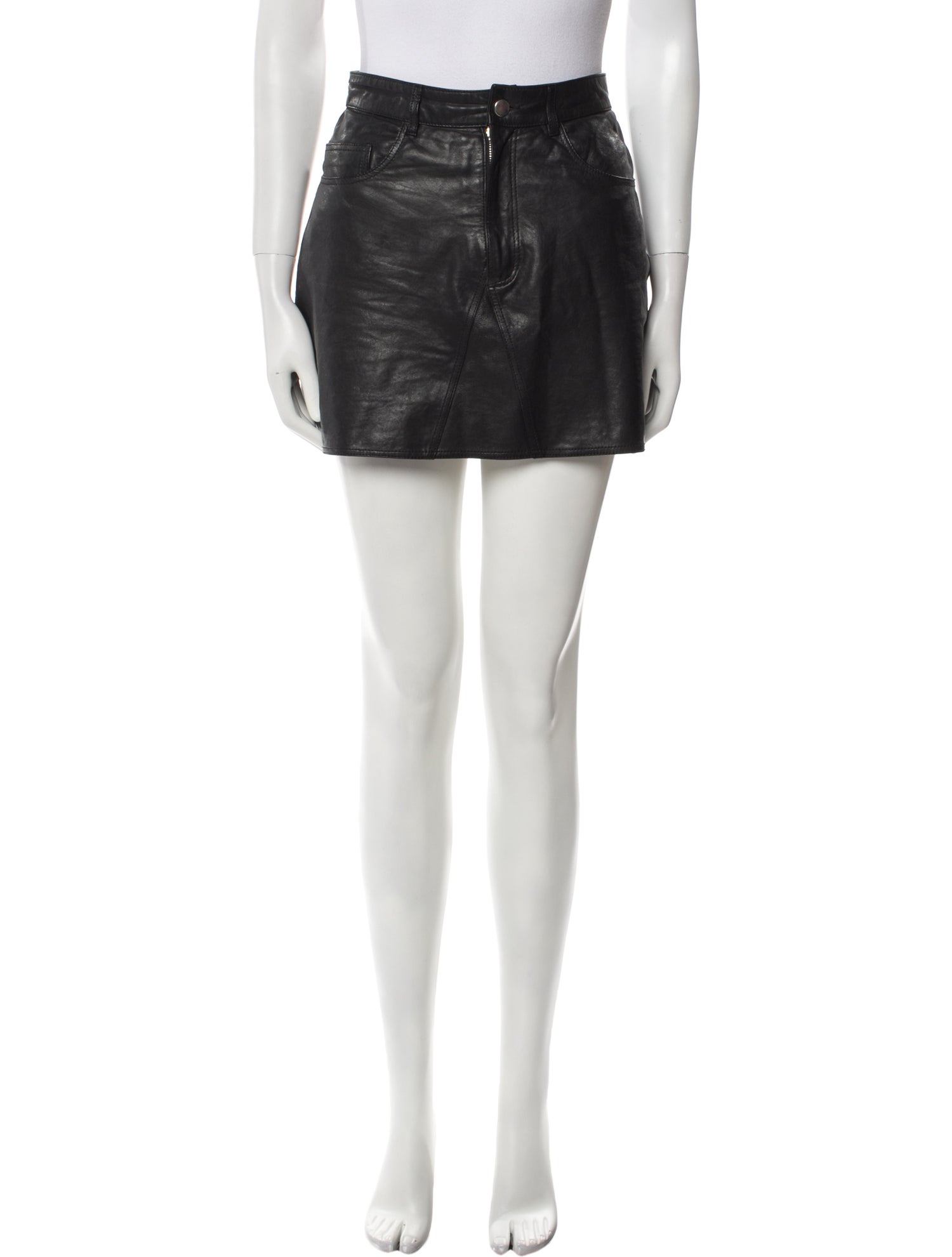 Reformation Leather Mini Skirt