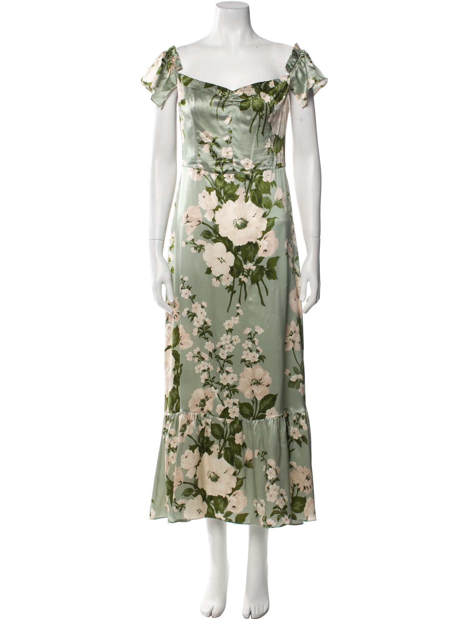 Reformation Silk Long Dress