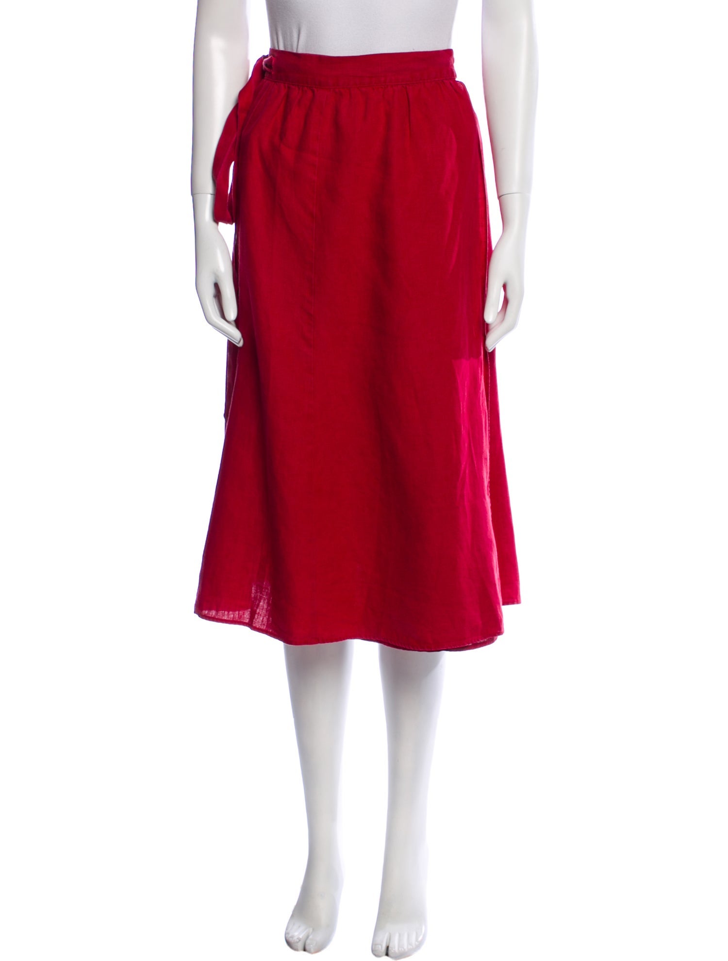 Reformation Linen Midi Length Skirt