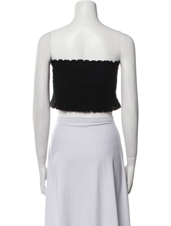 Reformation Linen Strapless Crop Top