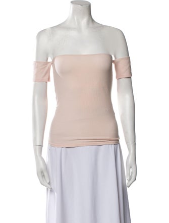 Reformation Off-The-Shoulder Short Sleeve Top