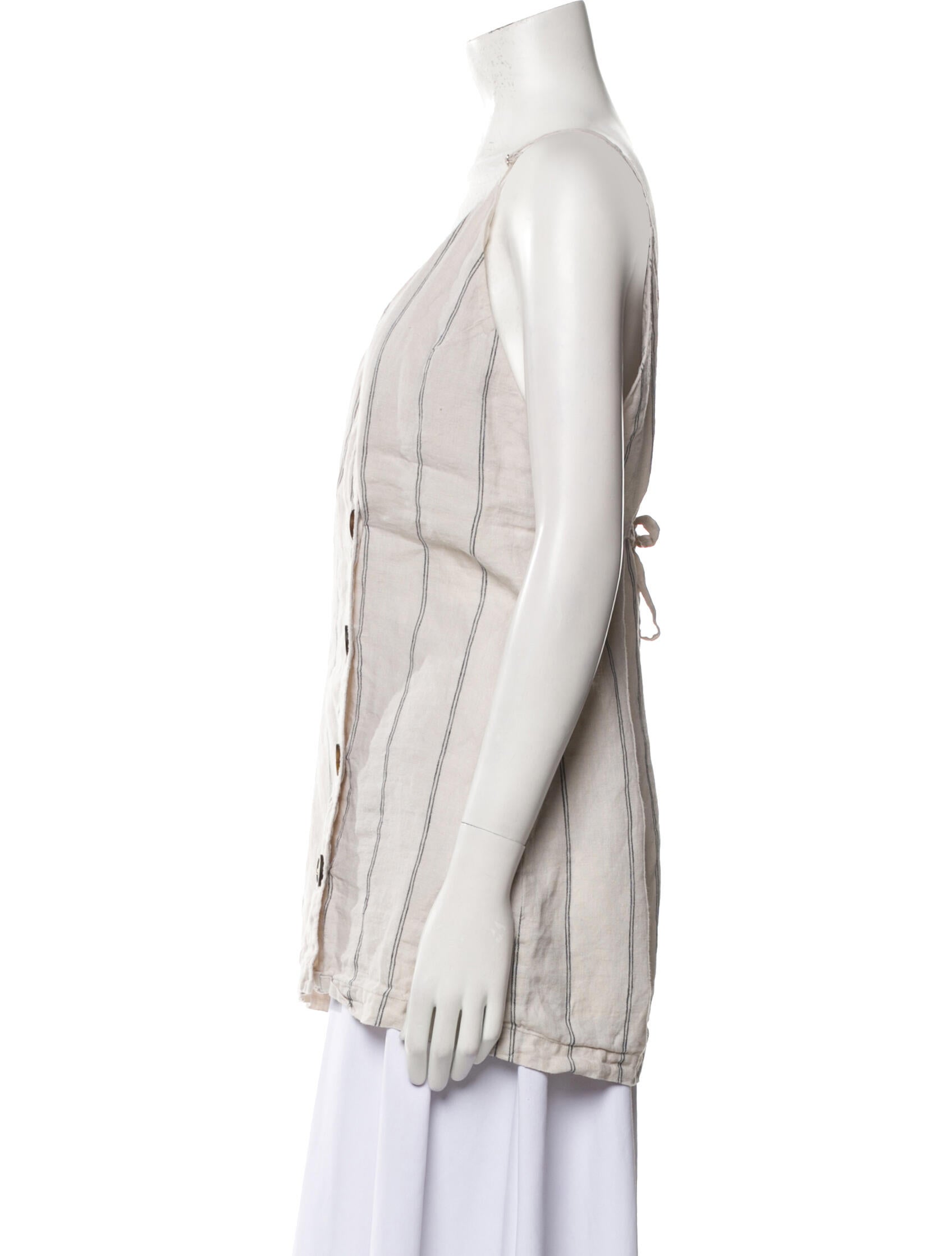 Reformation Linen Striped Tunic