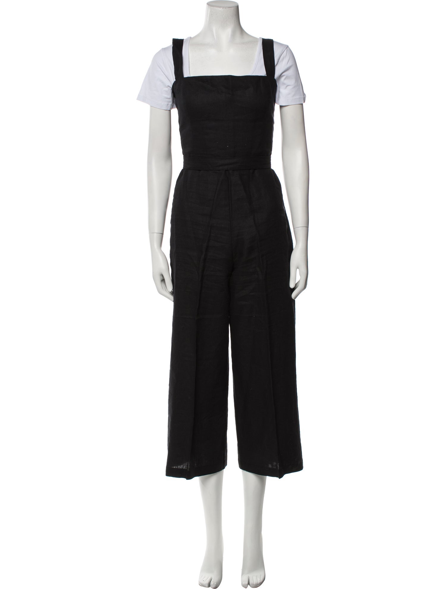 Reformation Linen Square Neckline Jumpsuit