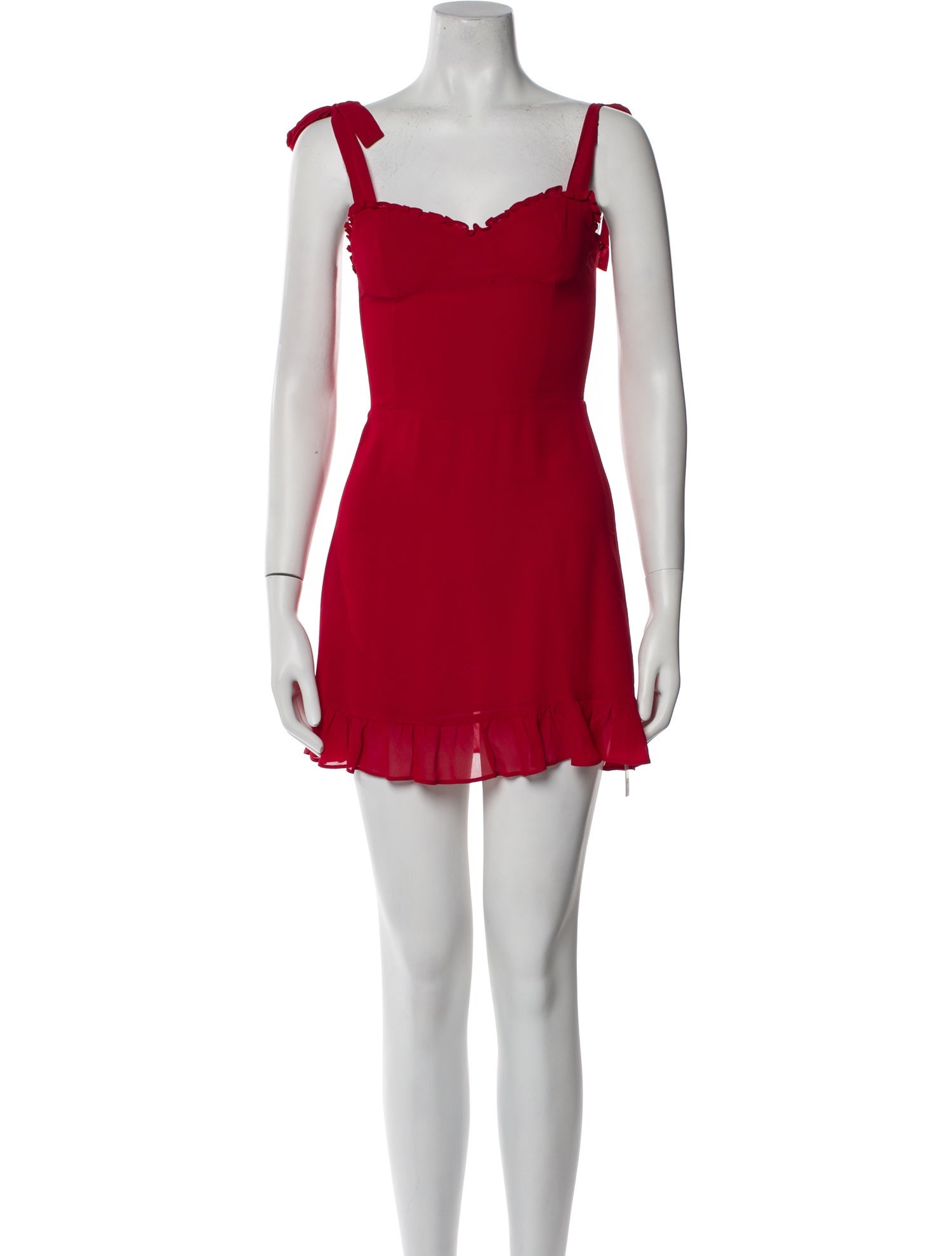 Reformation Square Neckline Mini Dress