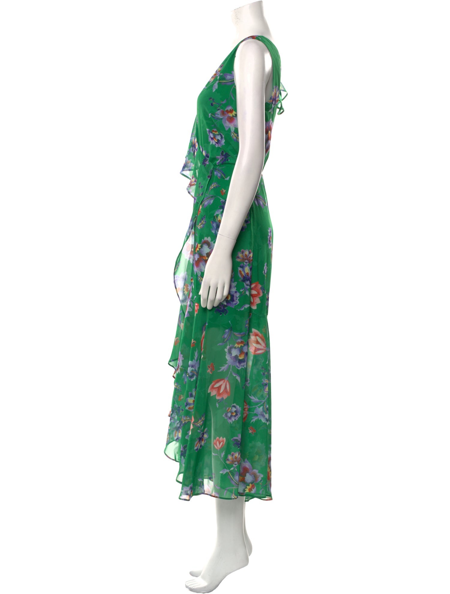 Reformation Floral Print Long Dress