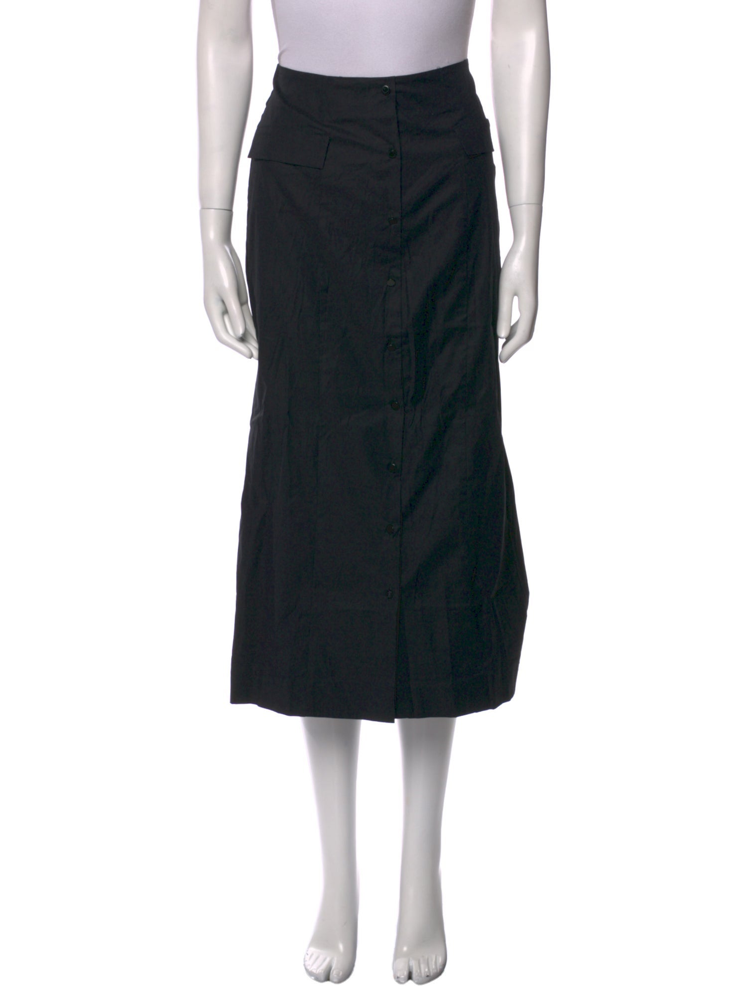 Reformation Silk Midi Length Skirt