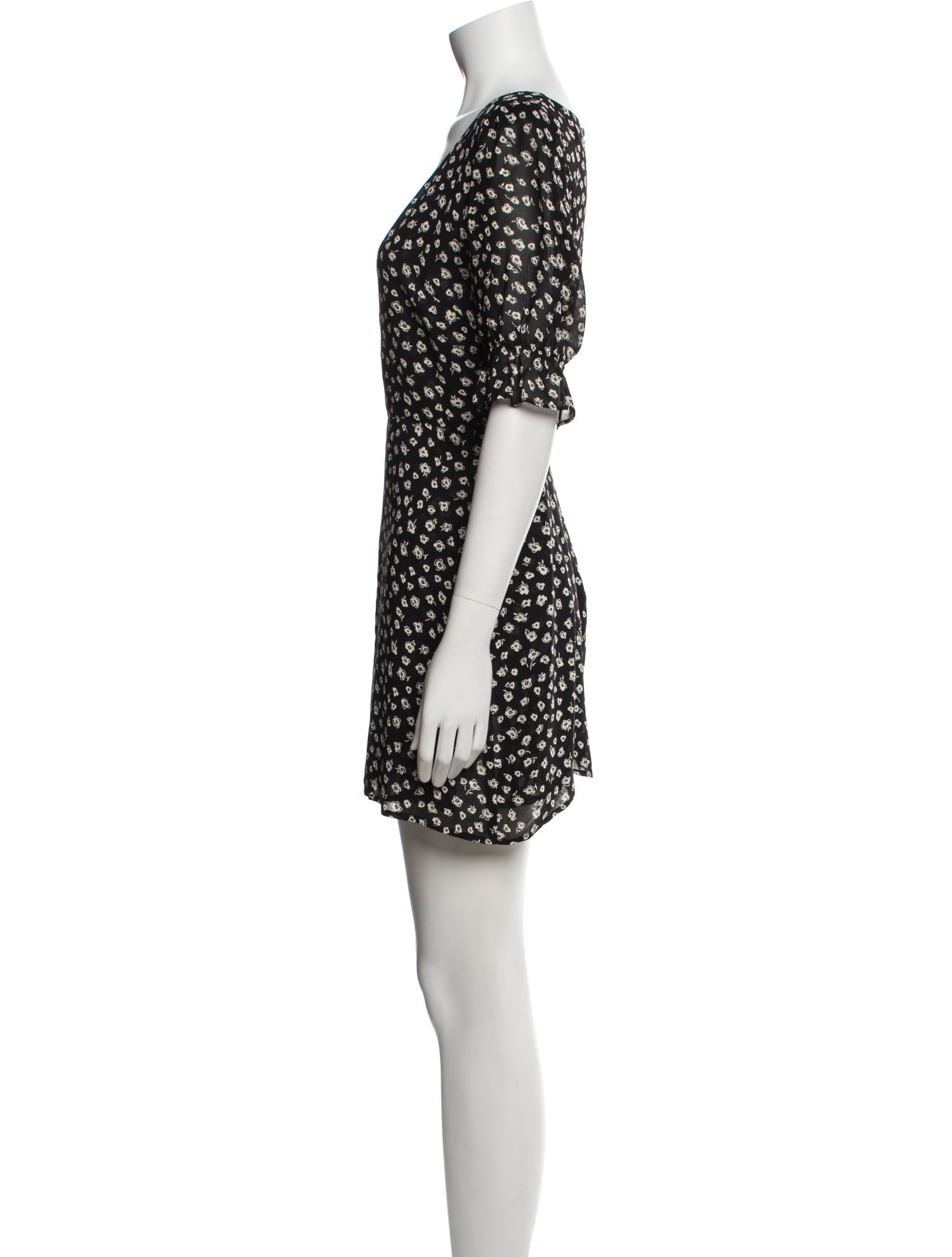 Reformation Floral Print Mini Dress