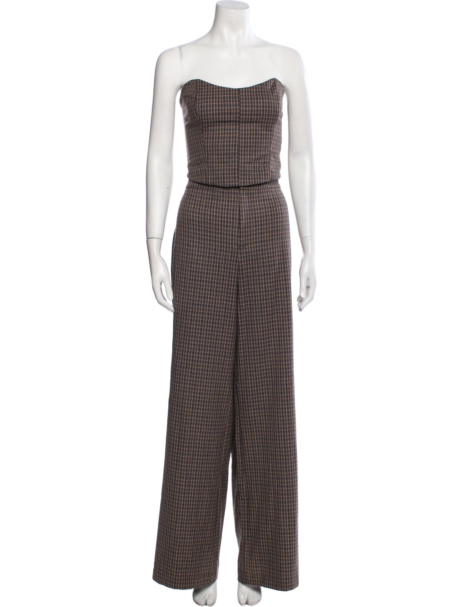 Reformation Plaid Print Pant Set