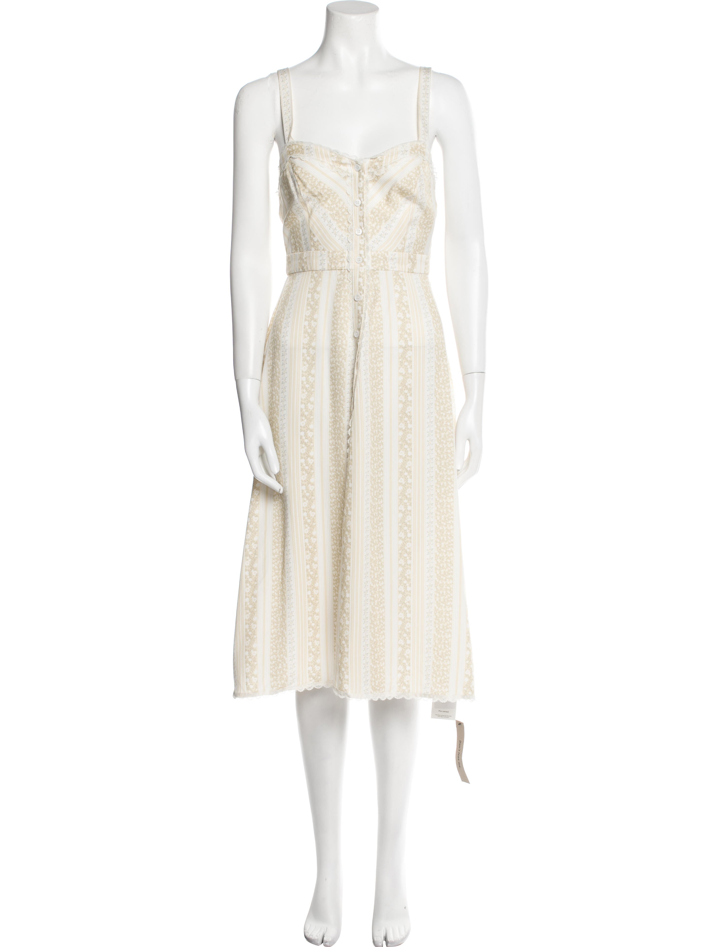 Reformation Square Neckline Midi Length Dress w/ Tags