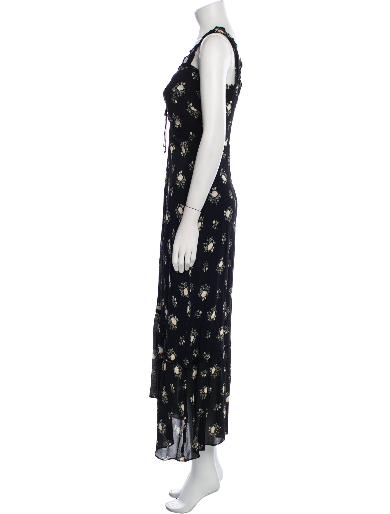 Reformation Floral Print Long Dress