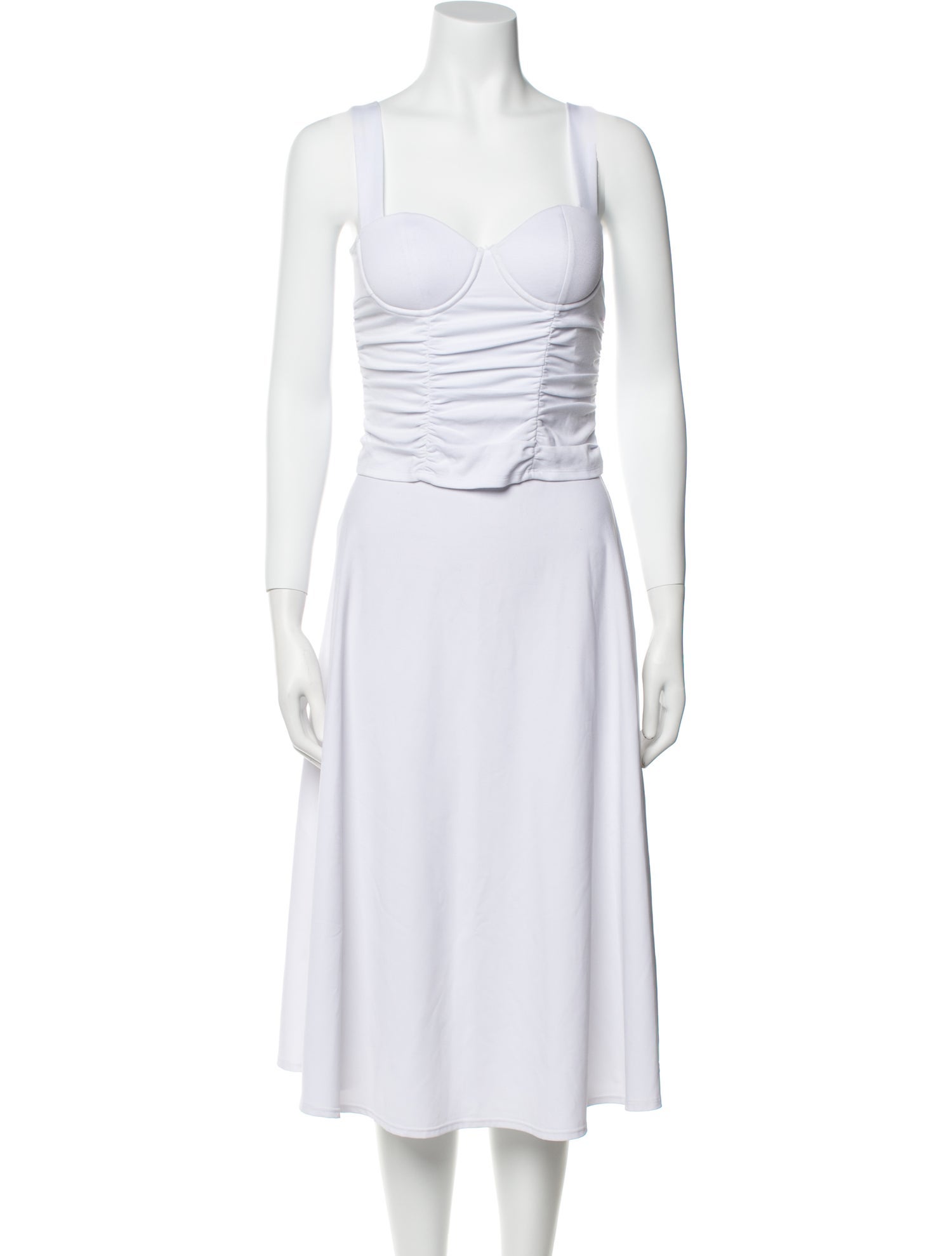 Reformation Square Neckline Sleeveless Crop Top