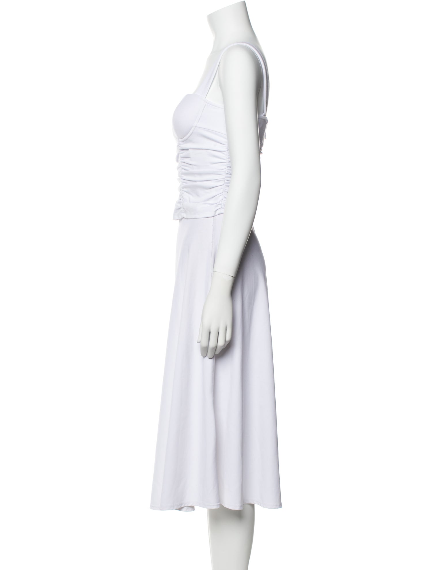 Reformation Square Neckline Sleeveless Crop Top