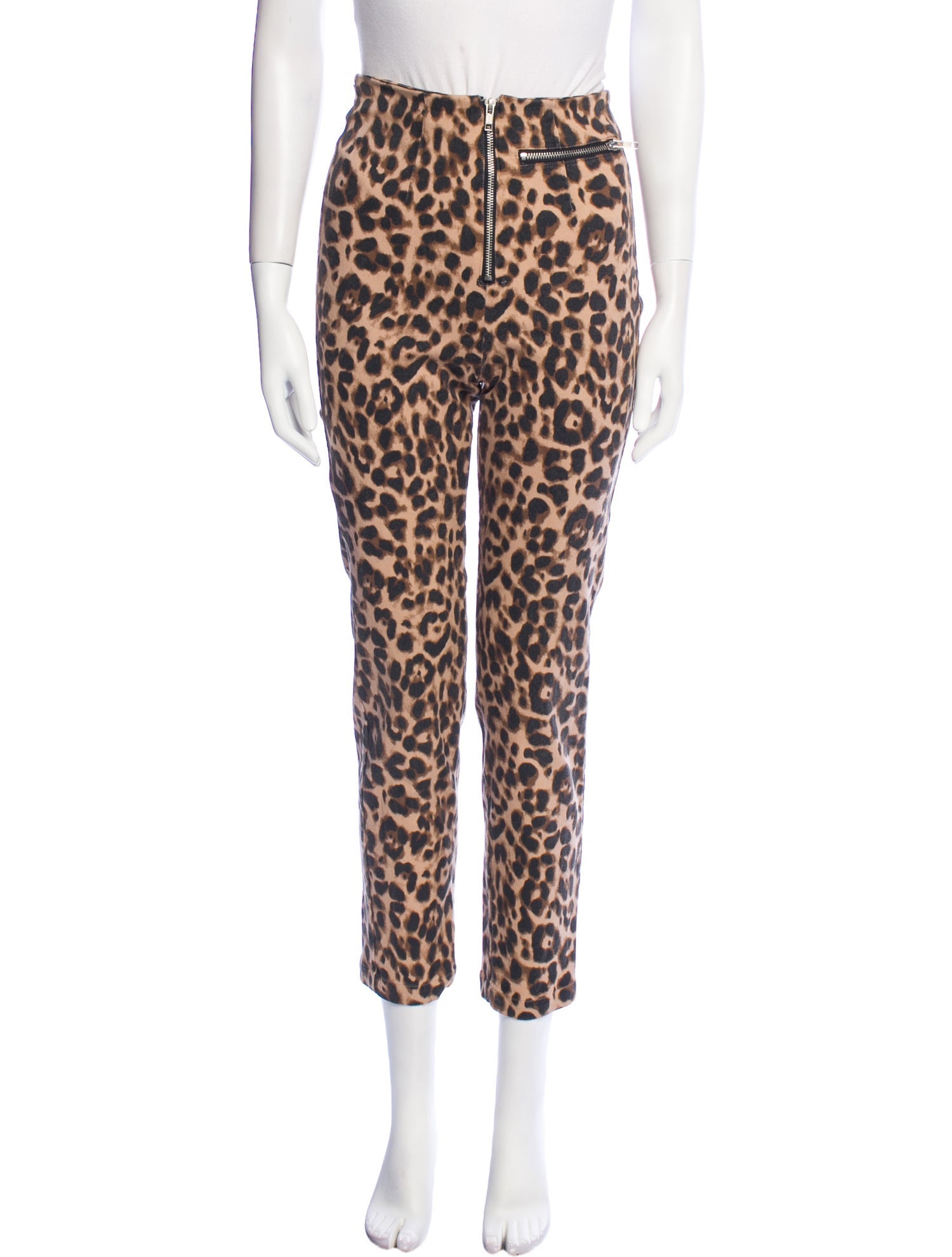 Reformation Animal Print Skinny Leg Pants