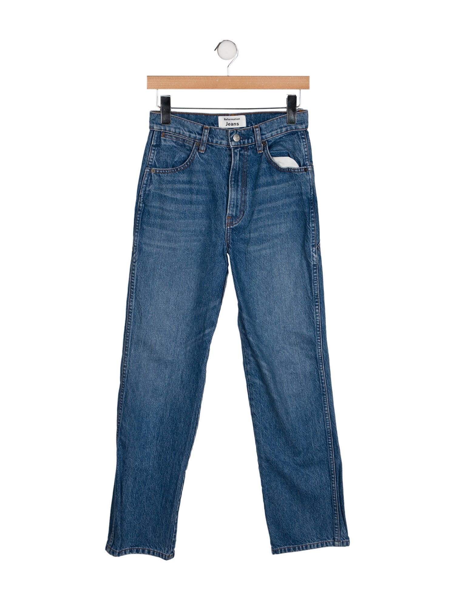 Reformation High-Rise Straight Leg Jeans