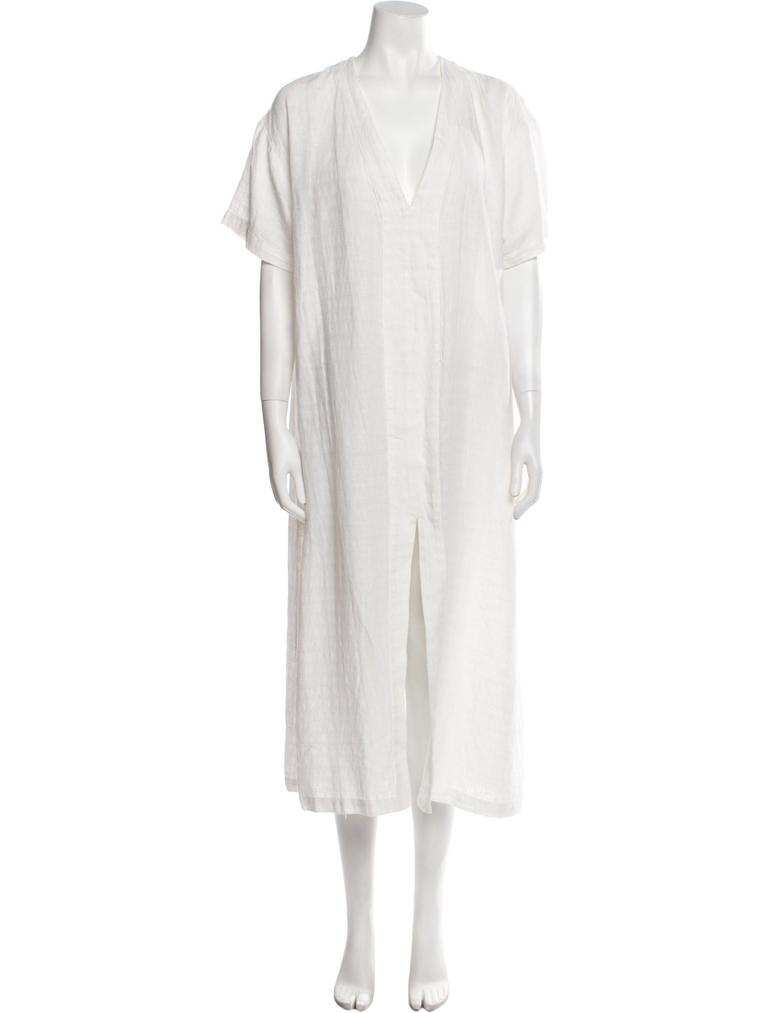 Reformation V-Neck Long Dress