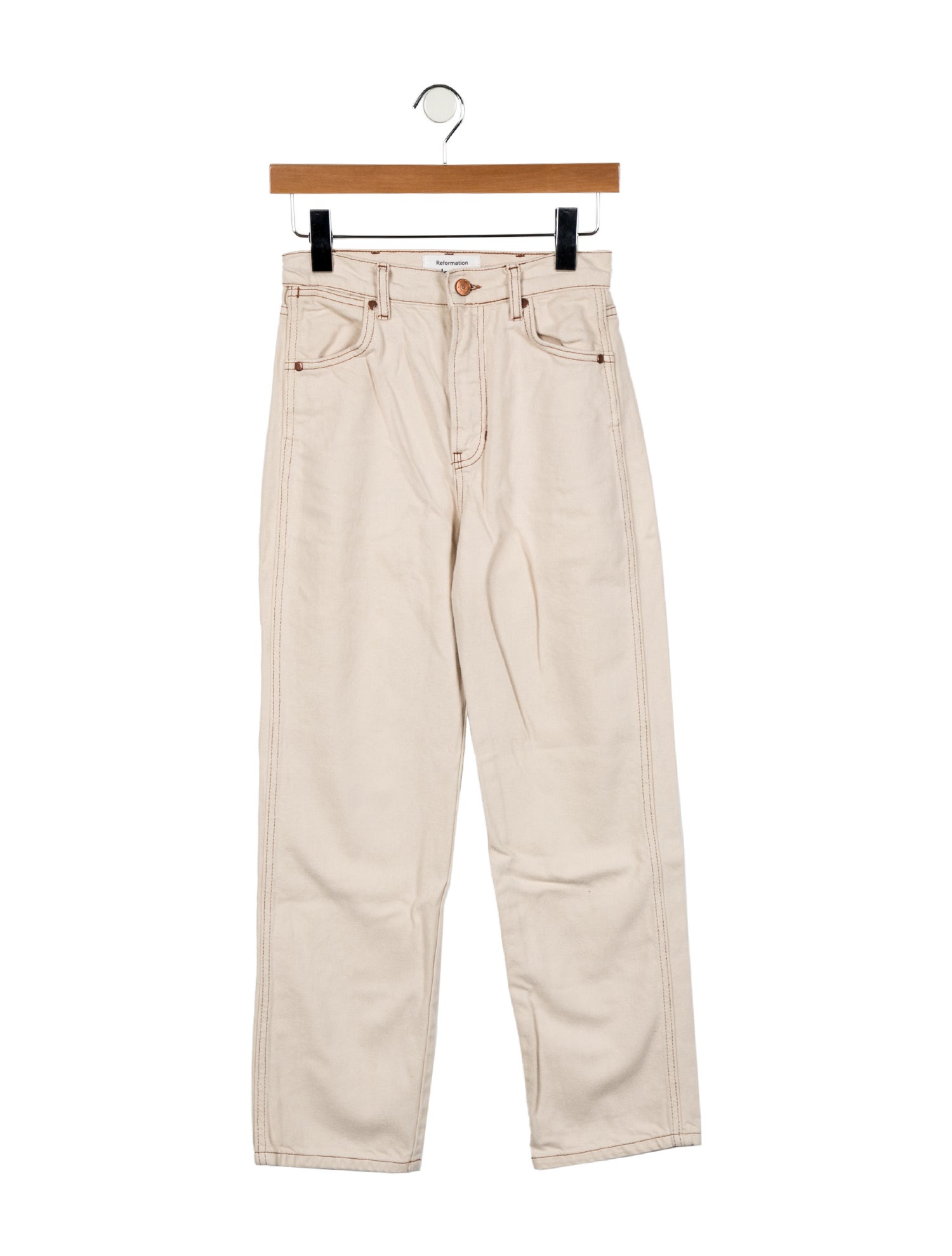 Reformation High-Rise Straight Leg Jeans