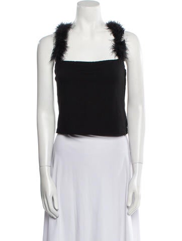 Reformation Tops Square Neckline Sleeveless Crop Top L