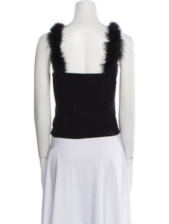 Reformation Square Neckline Sleeveless Crop Top