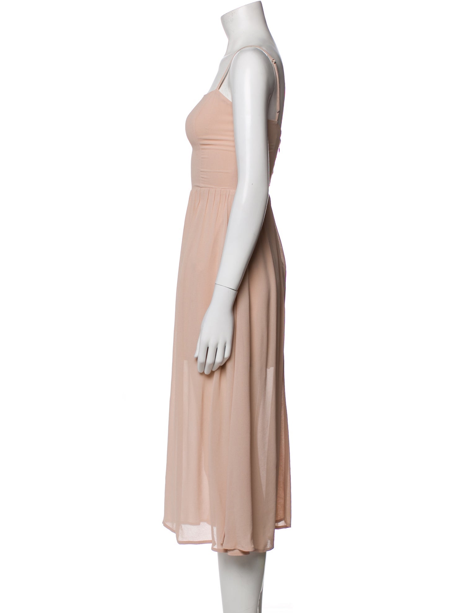 Reformation Square Neckline Midi Length Dress