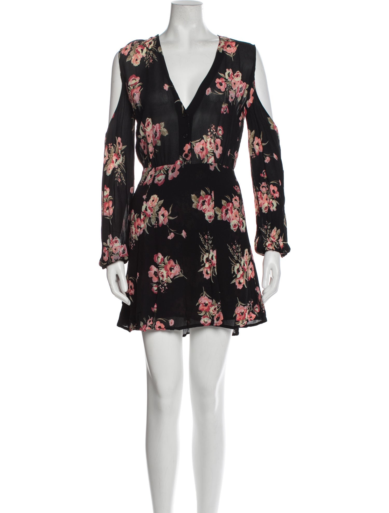 Reformation Floral Print Mini Dress