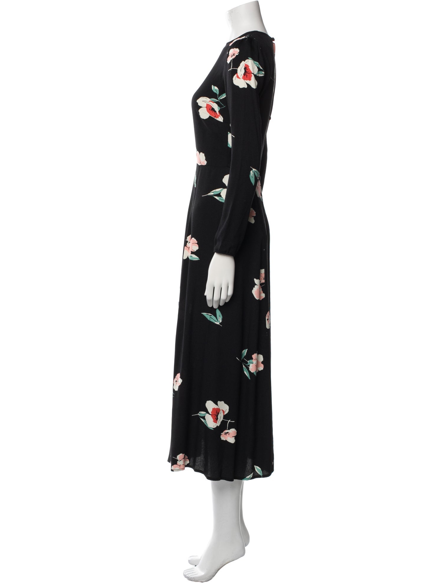 Reformation Floral Print Long Dress